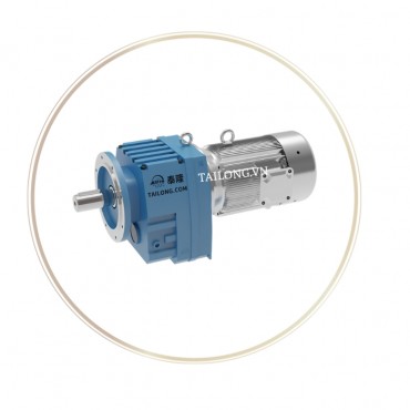 Động cơ liền hộp giảm tốc trục thẳng - kiểu lắp đặt mặt bích RF04